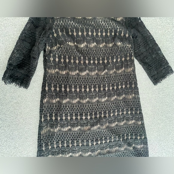 Jessica Howard Black Cocktail Sheath Dress 3/4 Sleeve - Picture 10 of 16